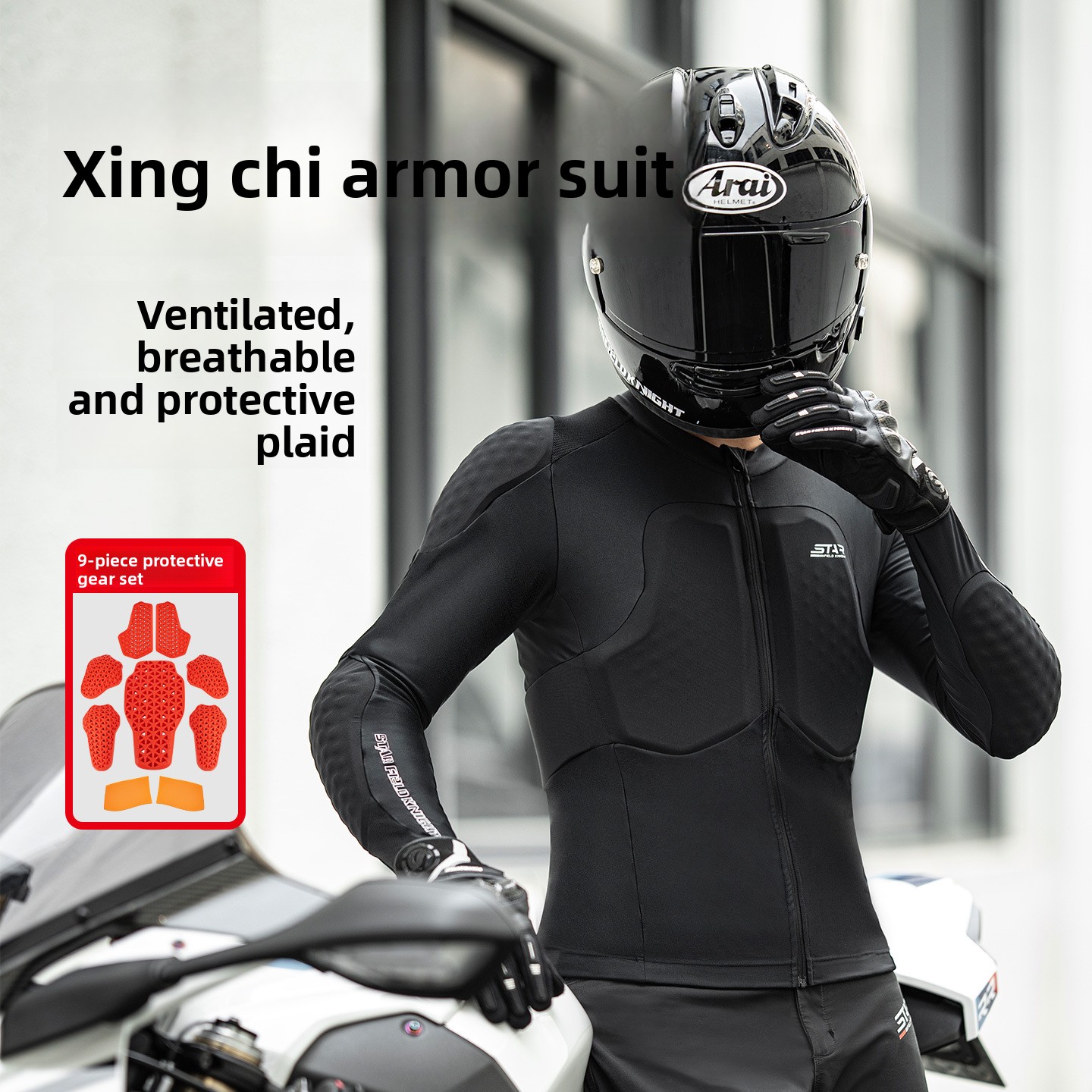 Jaqueta de motociclista STAR F - Motorcycle Mesh Jacket Summer Breathable avaliação e preço