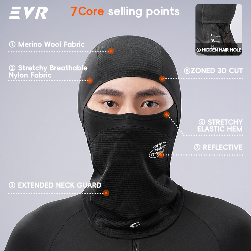 Máscara Facial de Lã de Invern - Motorcycle Neck Gaiter Balaclava avaliação e preço