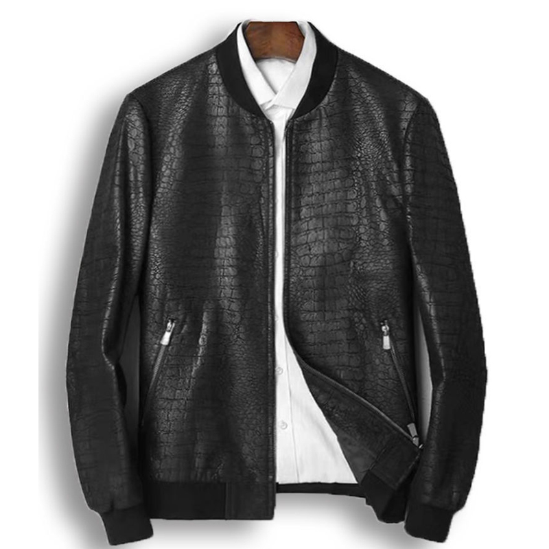 Primavera/inverno jaqueta de c - Leather Motorcycle Jacket Biker avaliação e preço