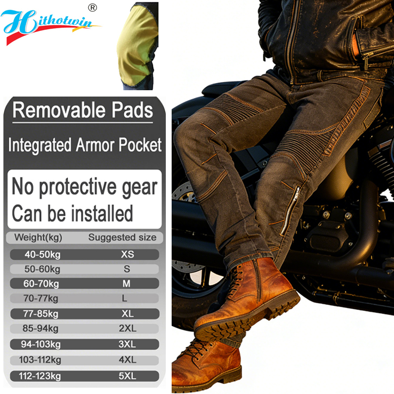 Calças de motociclista masculi - Motorcycle Pants Riding Armored avaliação e preço
